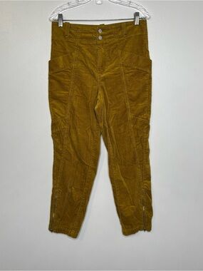 Anthropologie Pilcro Green Slim Corduroy Cargo Pants Size 29